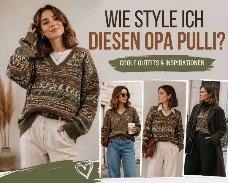 Wie style ich diesen Opa-Pulli